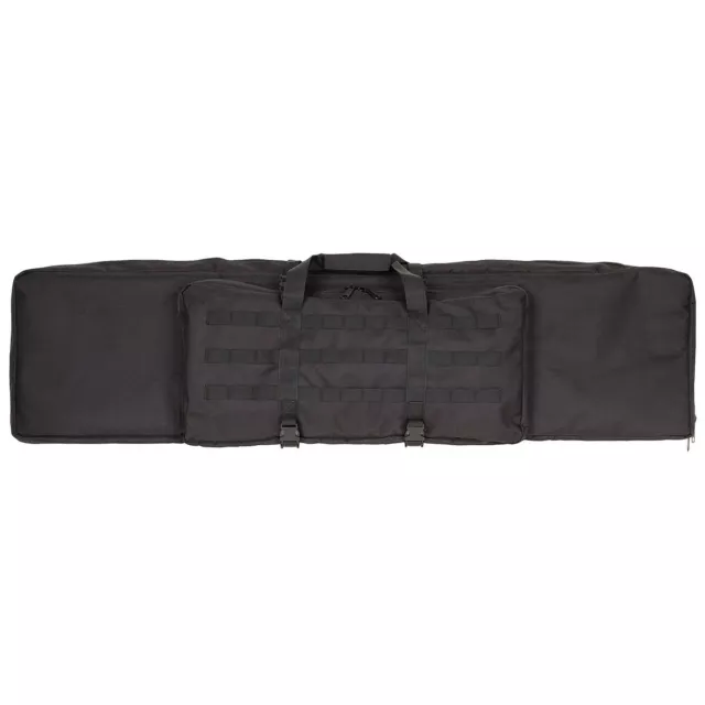 MFH Backpack Bag for 2 Rifle Airsoft Paintball Black Ca. 140 x 35 X 8 CM