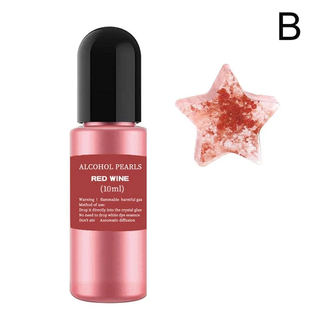 10ml Red Wine Metal Resin Pigment Color Essence Dye Ink DIY Epoxy Making Jewelr