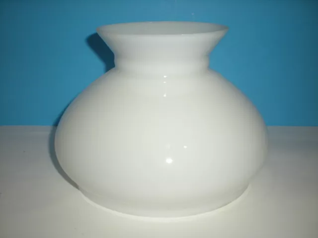 vtg Milk Glass Shade for Light Student Parlor Table Oil Lamp 6" fitter vtg Milk Glass Shade for Light Student Parlor Table Oil Lamp 6" fitter