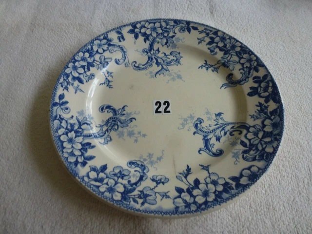 ASSIETTE EN BARBOTINE Ancienne Choisy Le Roi Ref Ap158 EUR 20,00