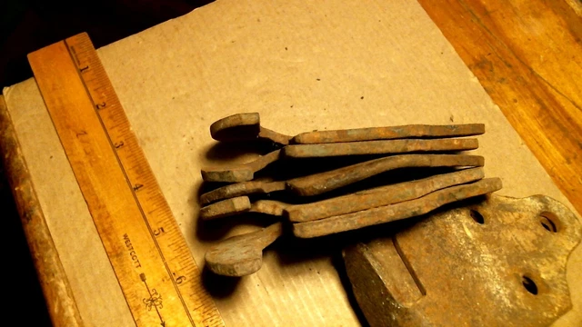 8 Heavy Duty 1/4" Steel Barn door Gate Latch Plates antique vintage old hardware 7