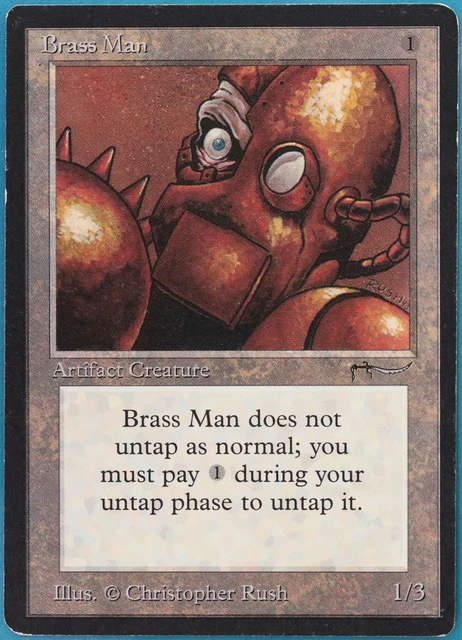 Brass Man Arabian Nights HEAVILY PLD Artifact Uncommon CARD (390890) ABUGames