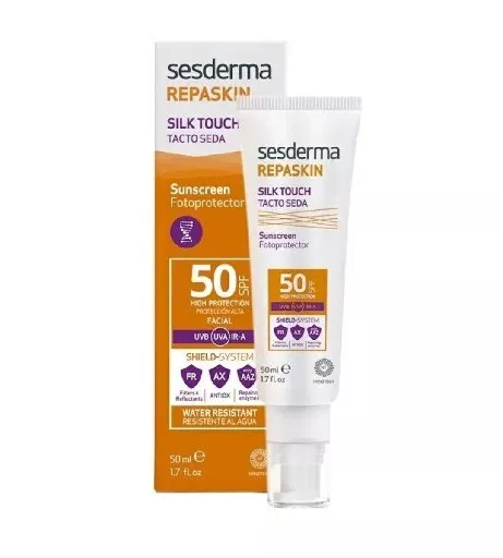 Sesderma - Crema de protección solar con FPS 50 Repaskin Seda Touch 50 ml Sin caja