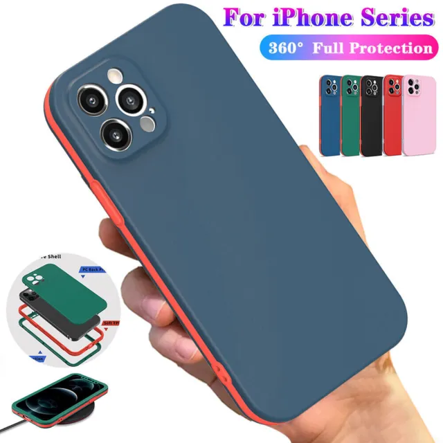 360 Full Body Case For iPhone 15 14 13 12 11 Pro Max XR 7 8 Plus SE Shockproof