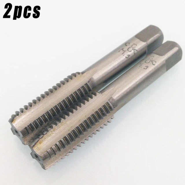 2Pcs HSS 14mm * 2 Metric Taper & Plug Tap Right Hand Thread M14 * 2mm Pitch