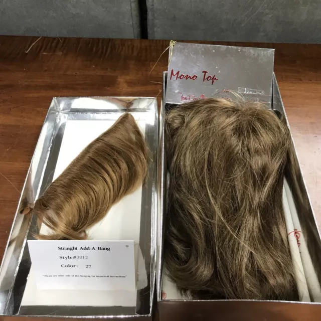 Jon Renau Human Style Hair Wig - Mono Top - 5325 Patrice 12/30BT & Straight Bang Jon Renau Human Style Hair Wig - Mono Top - 5325 Patrice 12/30BT & Straight Bang