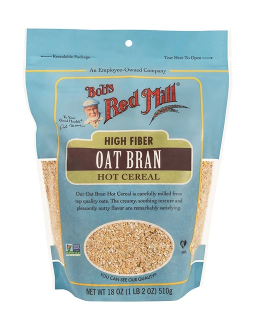 OAT BRAN HOT Cereal 18Ounce High Fiber Breakfast Heart Healthy 15.05