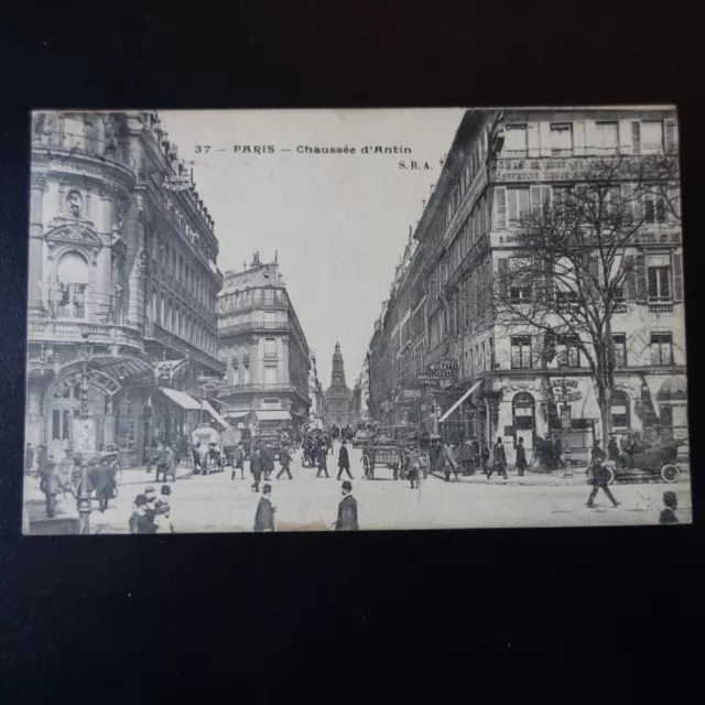 1911 - CPA de PARIS - CHAUSSÉE D'ANTIN - SEMEUSE N°138 CaD R. D'AMSTERDAM