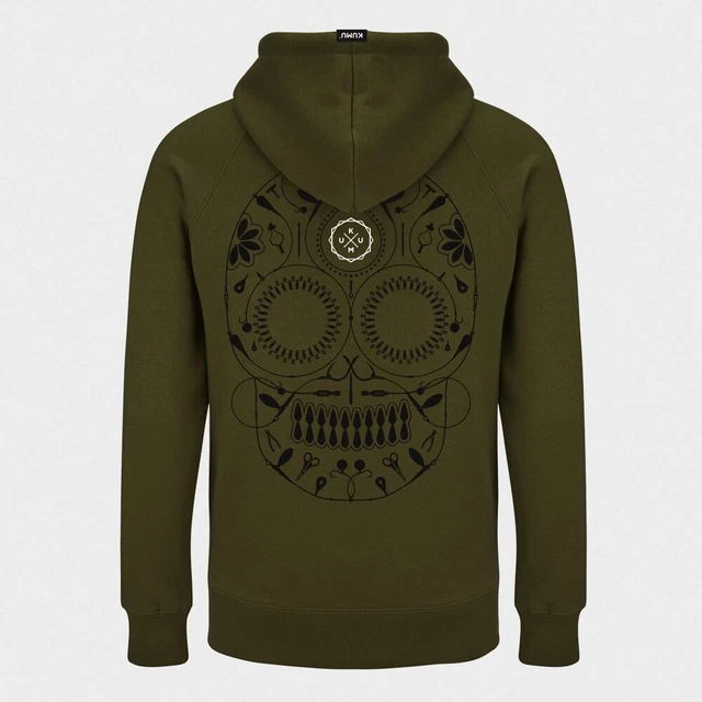 KUMU Hoody Death Rig Khaki *All Sizes* NEW Carp Fishing Hoodies Clothing