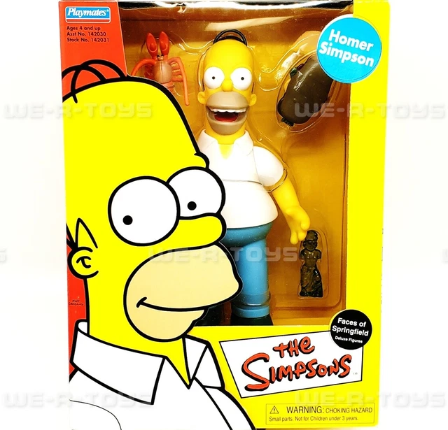 THE SIMPSONS FACES of Springfield Barney Deluxe Figure 2002 Playmates