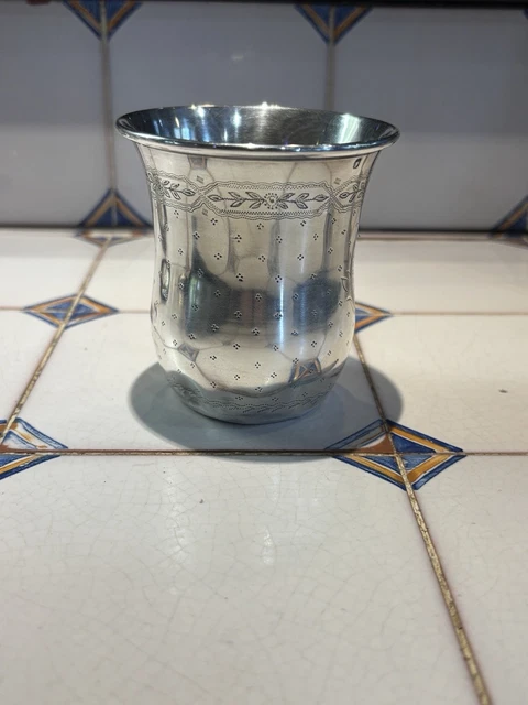 Ancienne Timbale En Argent Massif - Minerve, 72g - Objet Décoratif Et De Vitrine
