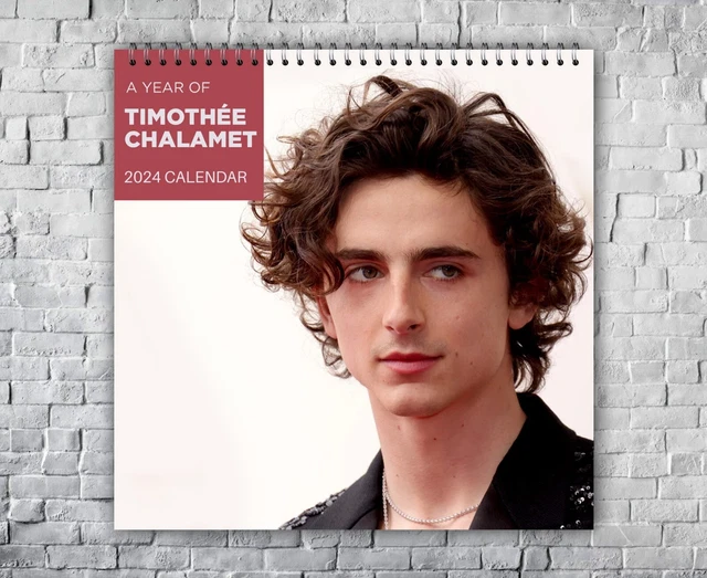 TIMOTHÉE CHALAMET CALENDAR 2024 Timothée Chalamet 2024 Celebrity Wall