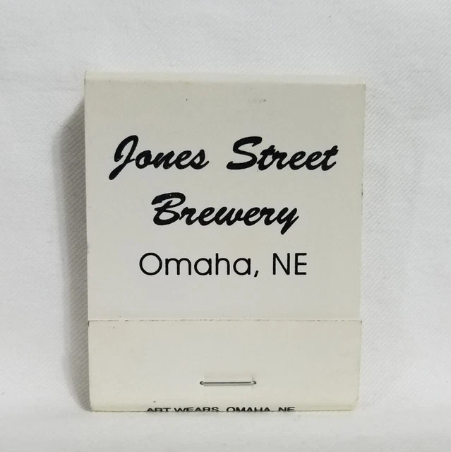 Vintage Jones Street Brewery Bar Beer Matchbook Omaha Nebraska Advertising Full