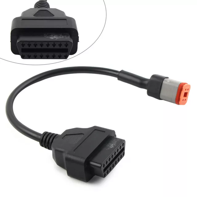 4Pin to 16Pin OBD2 Diagnostic Scanner Adapter Cable For Harley Davidson Motor