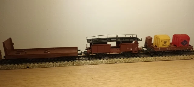 Lot De 3 Wagons British Railways Jouef échelle HO - Occasion Très Bon état, Fabrication Française Vintage