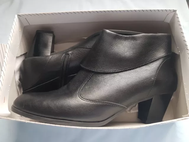 Hirica Femme Boots Bottines Chaussure Ville Haute Noir Cuir Confort Pointure 41