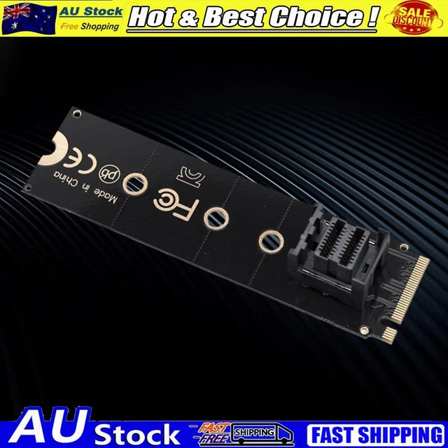M.2 NVME To U.2 Converter Card Mkey PCIeX4 M.2 PCIe To SFF8643 (Vertical)