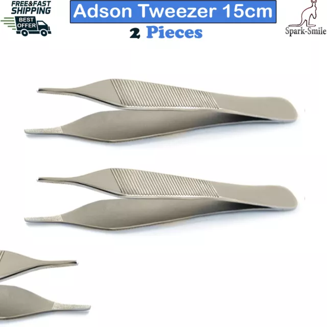 Surgical Adson Thumb Cotton Tweezer Tissue Dressing Forceps Dental Medical Plier