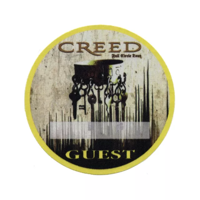 Creed 2010 Full Circle concert tour Guest Backstage Pass