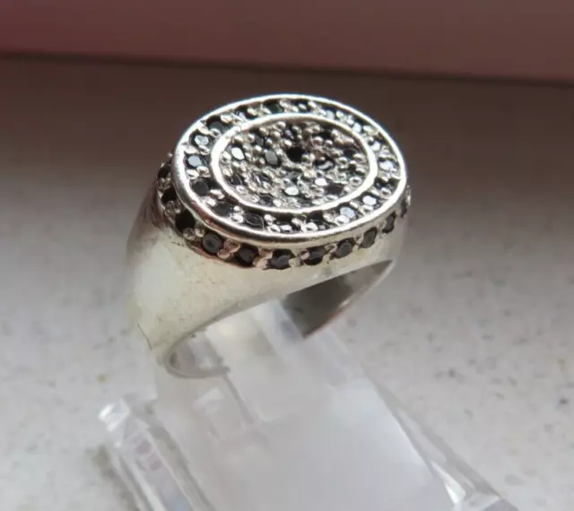 Art Deco925 Silber Ring Gr. 57 mit Saphiren 10,9 Gramm + Meisterpunze sehr schön