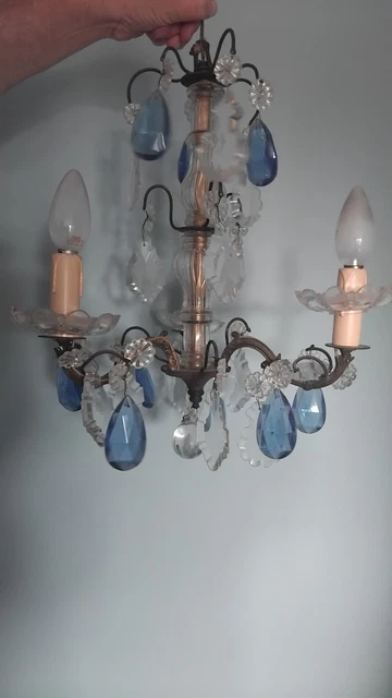 lustre / chandelier pampilles verre de Murano / Cristal / - Catawiki