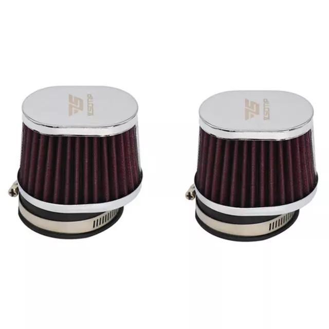 2Pcs Air Intake Filter Pod Cleaner Washable for Motorcycle Carburetor Accessorie