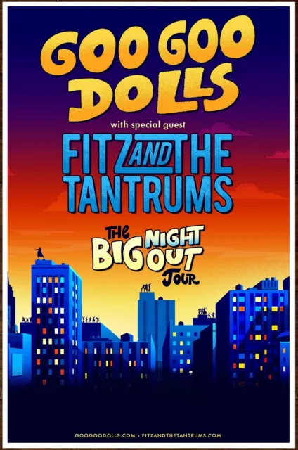 GOO GOO DOLLS | FITZ AND THE TANTRUMS Tour 2023 Ltd Ed RARE Poster +BONUS Poster