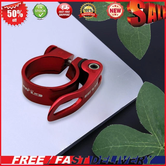 GUB CX-49 Aluminum Alloy Bicycle Bike Seat Post Clamp QR Quick Release Red