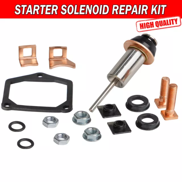 Starter Solenoid Repair Rebuild Kit Plunger/Contacts Set For Toyota Denso Subaru