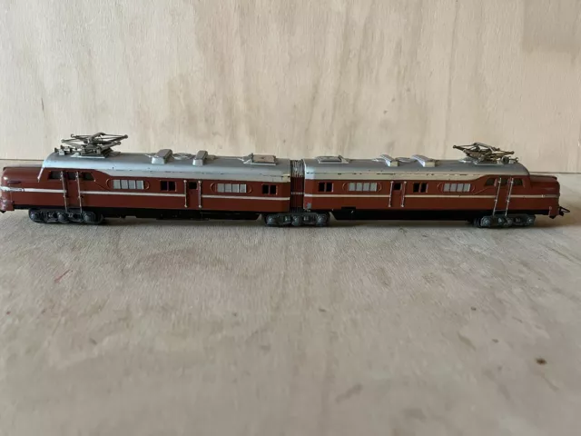 Märklin H0 DL 800 3010 Doppellokomotive  braun Guss!50iger Jahre!Original!700/00