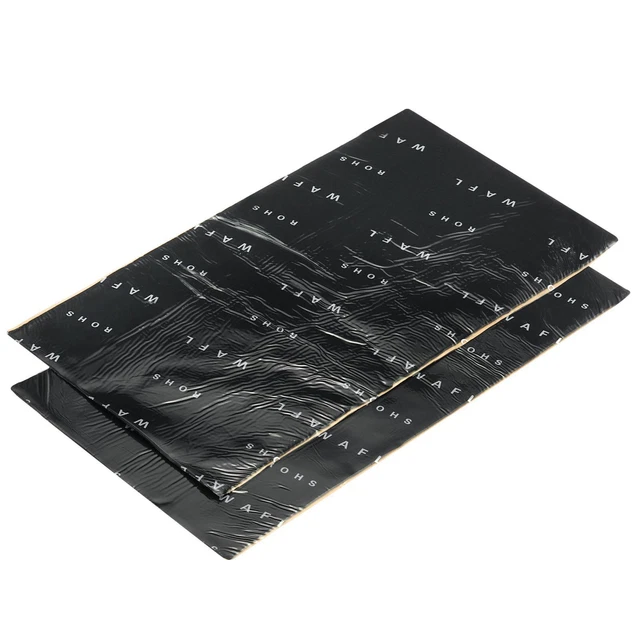 Tappetino antirumore condizionatore d'aria blocco smorzamento 220 x 120 x 1,5 mm nero 3 pz