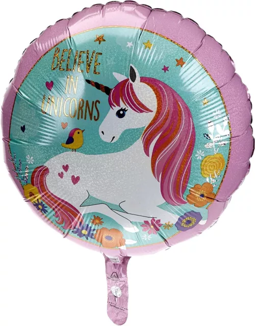(PKT) Magical Unicorn Holographic Standard Foil Balloon S40 1ct