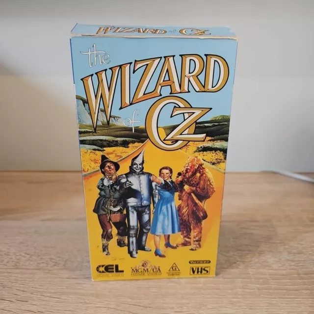 VINTAGE The Wizard Of Oz Cel VHS Video Tape, Judy Garland - Frank Morgan