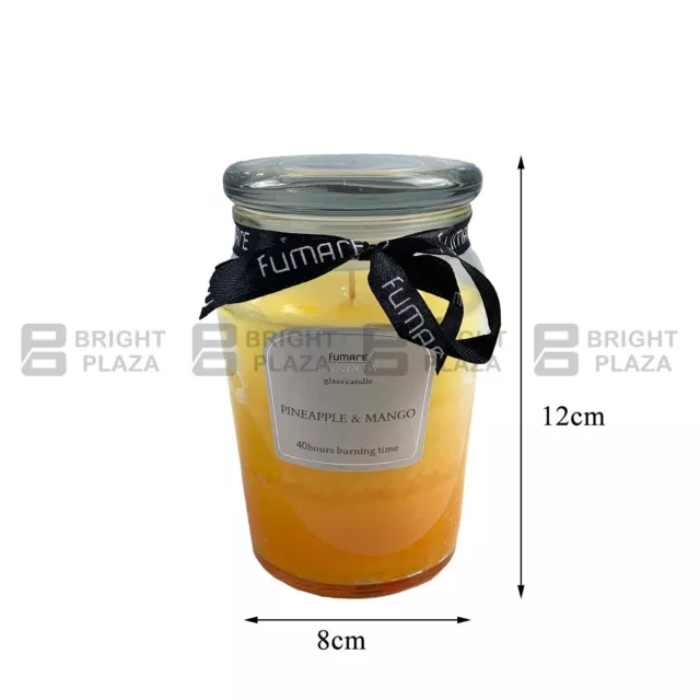 40 Hours Scented Candle in Glass Jar With Lid Cup Candles Weddings Gift Home Déc 2