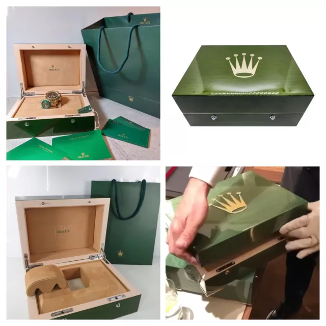 Rolex Watch Box  Piano Wood Finished Green