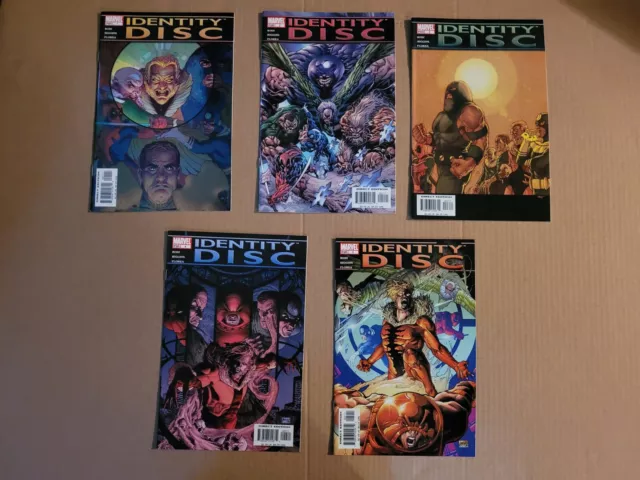 Identity Disc 1 2 3 4 5 Complete Set Sabretooth High-Grade Marvel Lot of 5