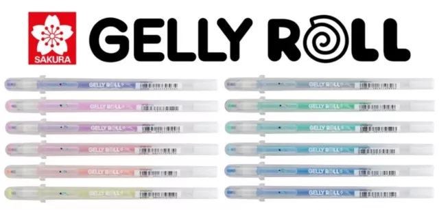 Sakura gelly roll stardust glitter gel pens single pens various colours