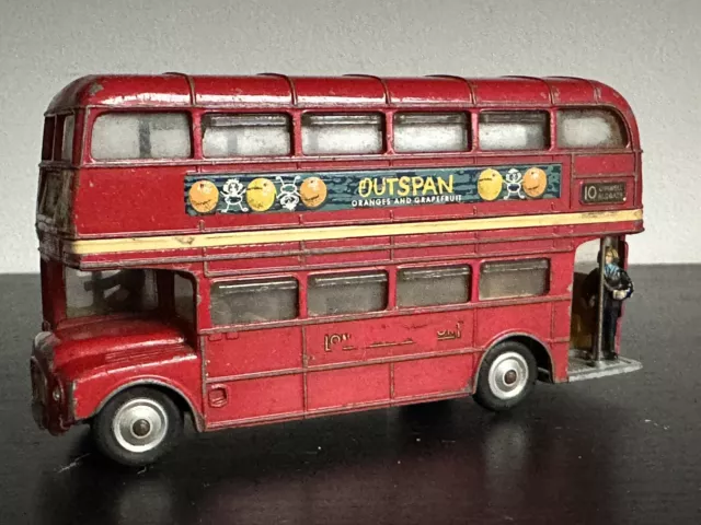 Corgi Toys 468 Routemaster London Transport Double Decker Bus "Outspan" 1960s
