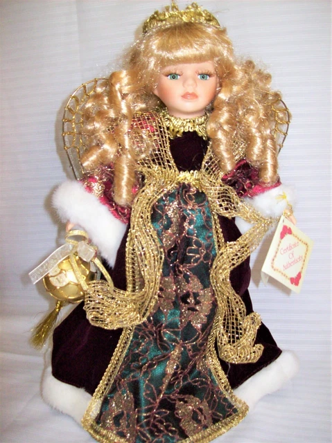 Dan Dee Collectors Choice Fine Bisque Porcelain Angel Doll With Wings