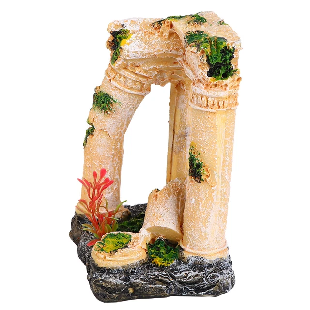 Resin Roman Column Fish Tank Roman Column Jewelry Accessories Cylinder