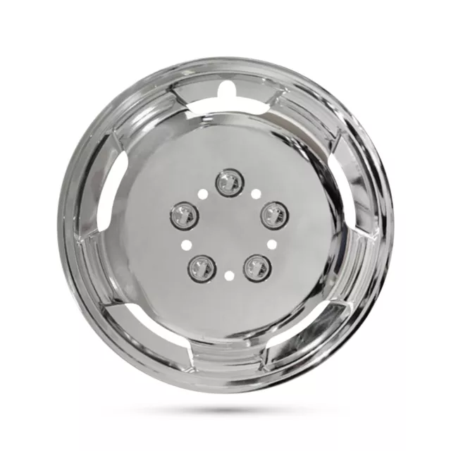 For Peugeot Boxer Van 15” 4x Chrome Deep Dish Wheel Trims Cover Set Hub Caps