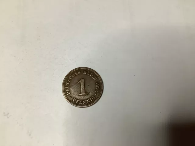 1 Pfennig 1892 A