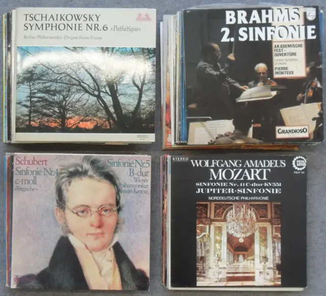 50x LP Vinyl Sammlung - Klassik / Oper - Tchaikowsky, Brahms, Schubert, U.V.M