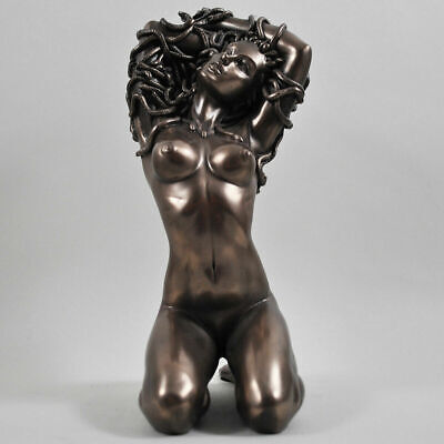 Temptation of Medusa cold cast bronze statue .Great details.