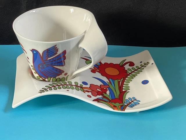 GRANDE TASSE A Chocolat Avec Plateau Acapulco Villeroy & Boch New Wave