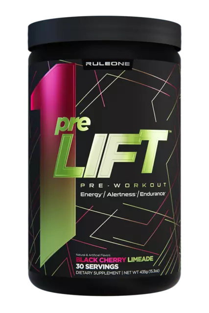 Rule 1 Prelift Preworkout 30 Serves | R1 | Energy | Pump | Endurance | Focus |