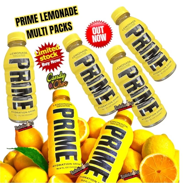 Prime Hydration Drink LEMONADE di Logan Paul & KSI TUTTI I SAPORI CONFEZIONI IMPORTAZIONE USA
