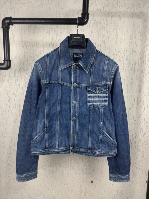 VINTAGE JEAN PAUL Gaultier Mens Denim Jacket 90s Archive