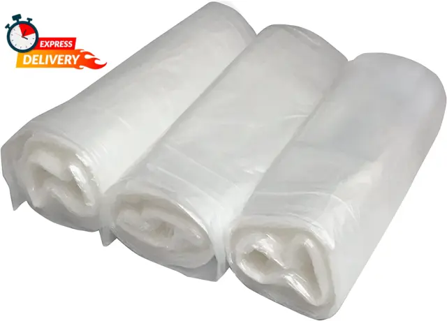 P115R/3 Clear Polyethylene Drop Cloths (3 Pack), 9' X 12' X 1Mil