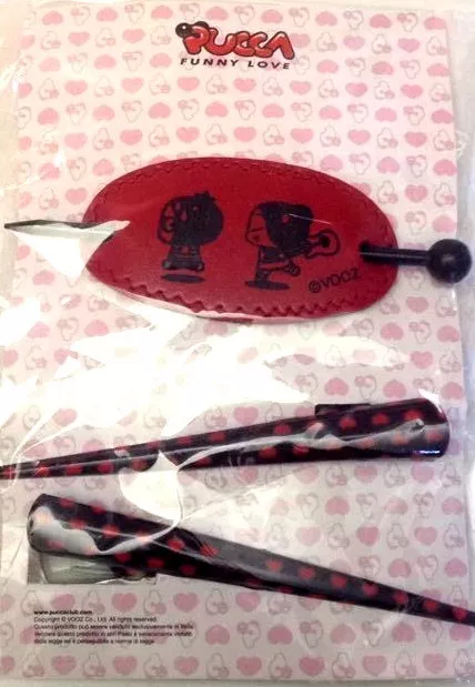 Pucca - Kit Capelli, Due Mollette e un Ferma Coda  - Nuovo